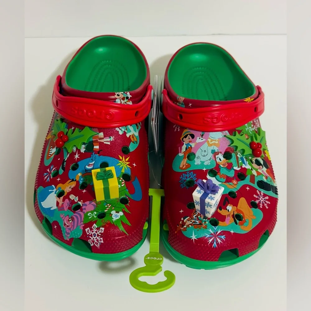 Disney Mickey Mouse and Friends Holiday Clogs for Adults by Crocs Size M8, W10 - Picture 1 of 8